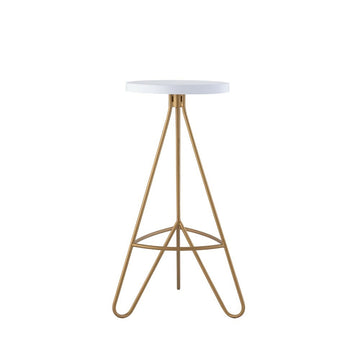 Trinity 30" Modern Industiral Iron Tripod Backless Bar Stool - JONATHAN Y